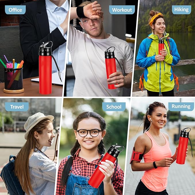 Collapsible Water Bottles 15oz, Odorless BPA-Free Silicone, Leak-Proof Foldable - Image 6