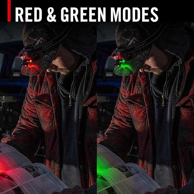 Coast® FL85R 1000 Lumen Tri-Color Focusing Rechargeable LED Headlamp, Built-in - Image 7