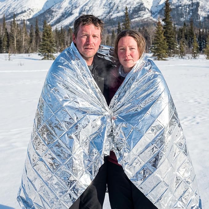 Emergency Mylar Thermal Blankets, Outdoor Traveling, First Aid - Image 8