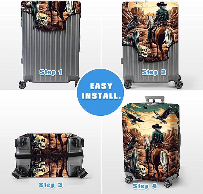 Luggage Cover Protector for 30-32 Inch Suitcases, TSA Approved Elastic Travel - Image 6