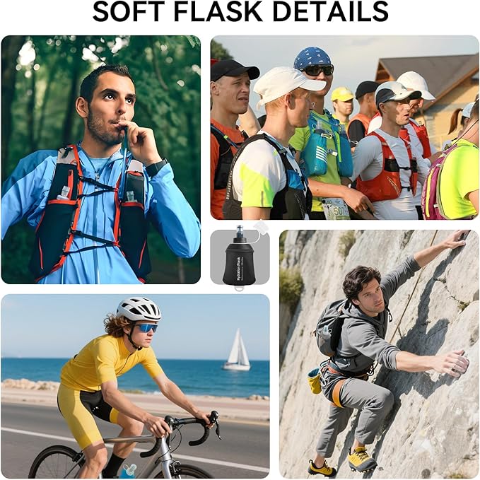 500ml Soft Flask Soft Water Bottle - Image 6