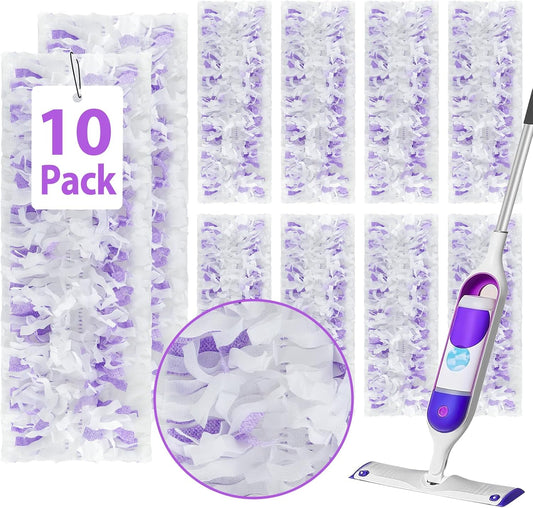 10 Count ‌Disposable Heavy-Duty Power Mop Pads Refills for Swiffer Power Mop,Replacement Floor Cleaning Refills, Non-Washable & Unscented, Compatible with Swiffer PowerMop (Quick-Absorb, No Residue)