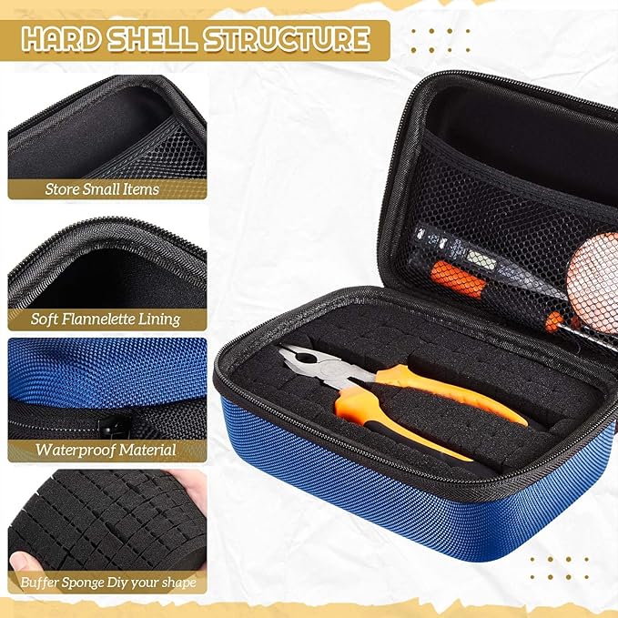 Relaxweex EVA Hard Case with Customizable Foam 7.8 x 6.3 x 3.5 Inch Protective - Image 3