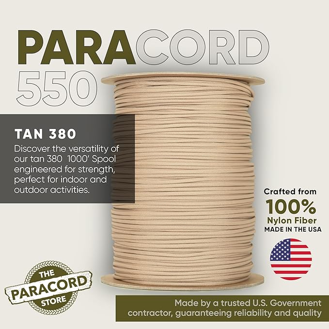The Paracord Store | Type III 550 Paracord - 1000 FT Spool - Image 2