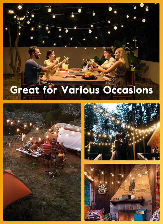 Brightown Led String Lights Outdoor 108Ft - Image 8