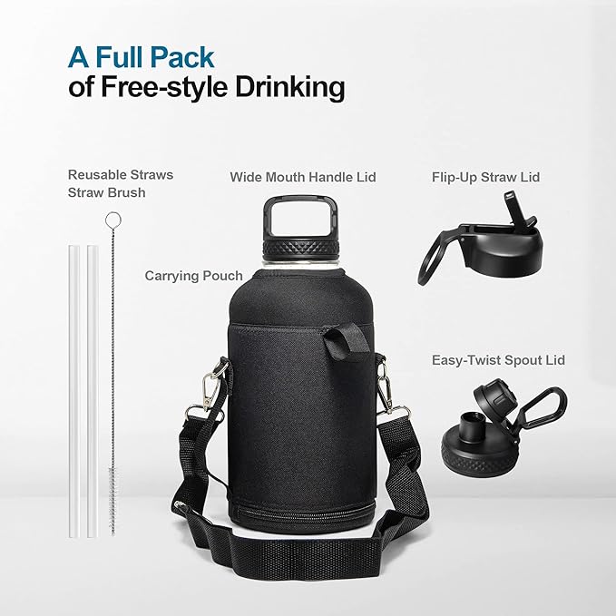 64 oz Water Bottle Insulated - Image 6