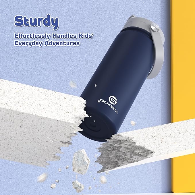 18oz Kids Water Bottle, Insulated Water Bottles - Image 6