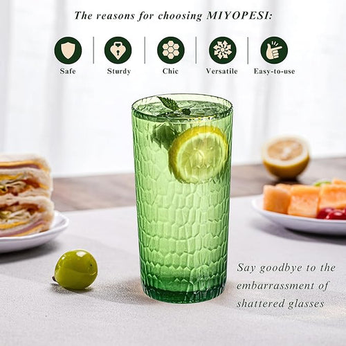 15oz and 22oz Colorful Acrylic Glasses Drinkware, Honeycomb Stackable - Image 2