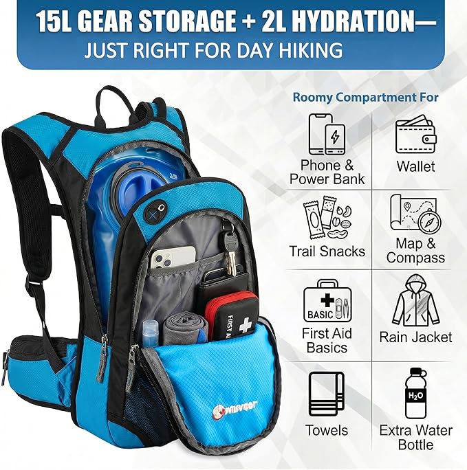 Miracol Hiking Hydration Backpack - Image 3