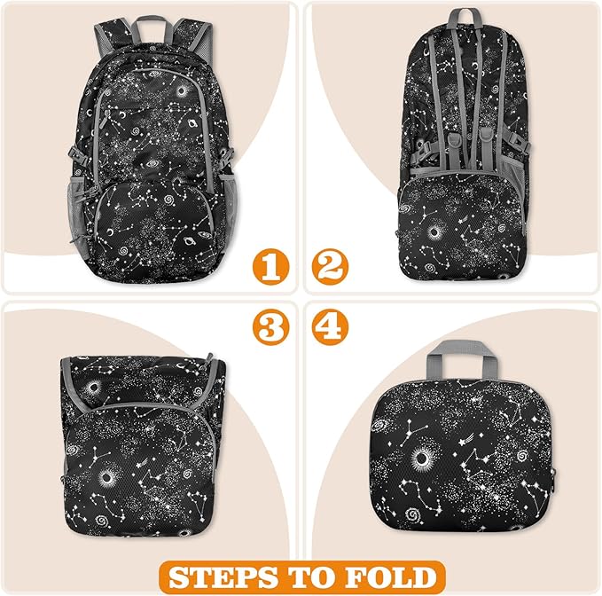 ZOMAKE Lightweight Packable Backpack 30L, Foldable Hiking Backpacks Water - Image 6