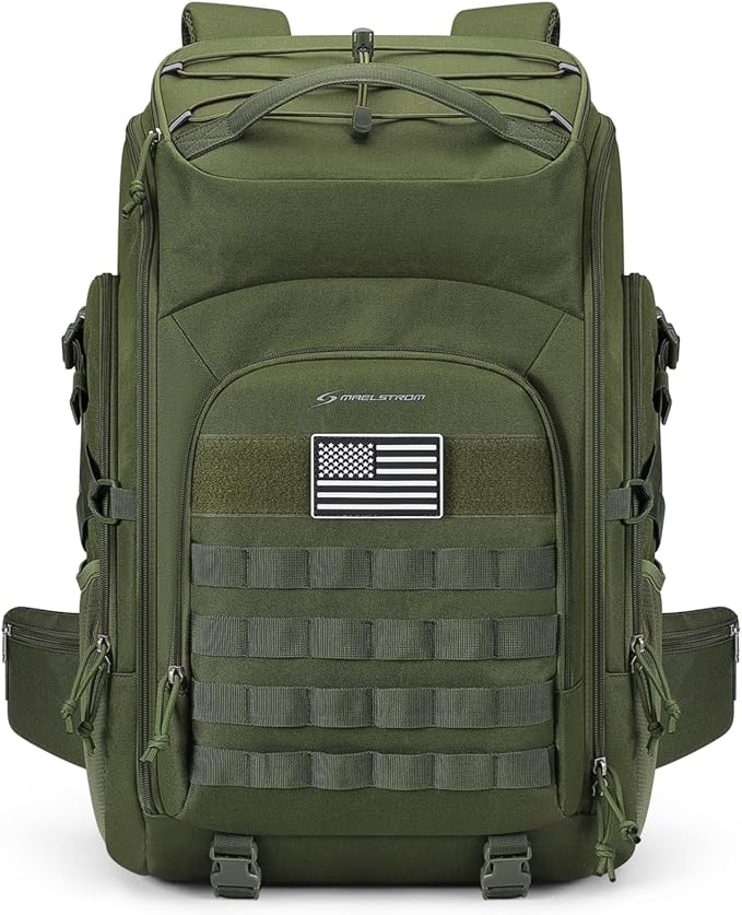 Maelstrom Tactical Backpack for Men, Water Resistant 40L Military Backpack by Maelstrom