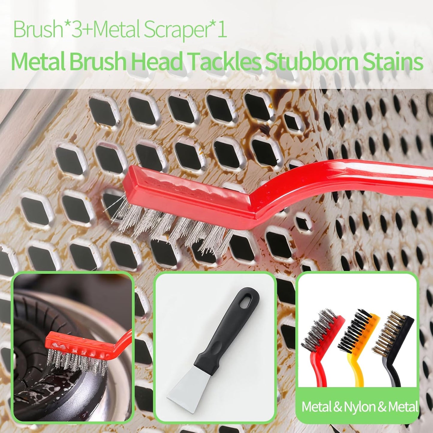 13Pcs Crevice Cleaning Brush Set, Window Groove Cleaning Brush Kit Hard Bristle for Sliding Door, Sill, Tile Lines, Shutter, Corner, Grout, Sink