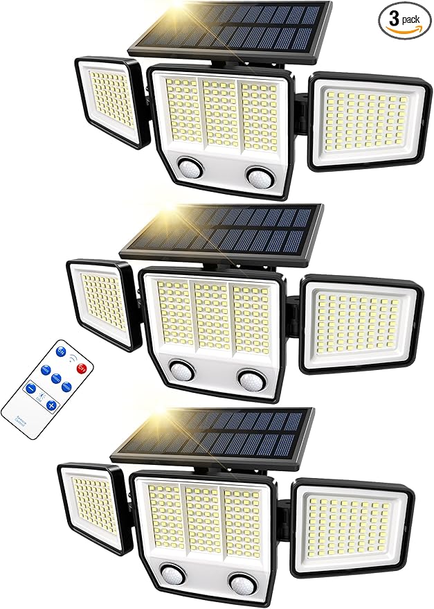 Solar Motion Sensor Outdoor Lights Waterproof by MDCMDCMSolarLightsOutdoor