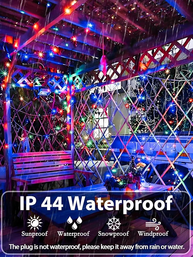 Upgraded 99FT 300 LED Multicolor Christmas String Lights Outdoor & Indoor - Image 4