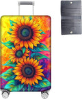 Luggage Cover Protector for 22-24 Inch Suitcases, TSA Approved Elastic Travel by Unknown