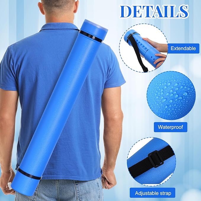 Ireer 6 Pcs Expandable Poster Tube - Image 2