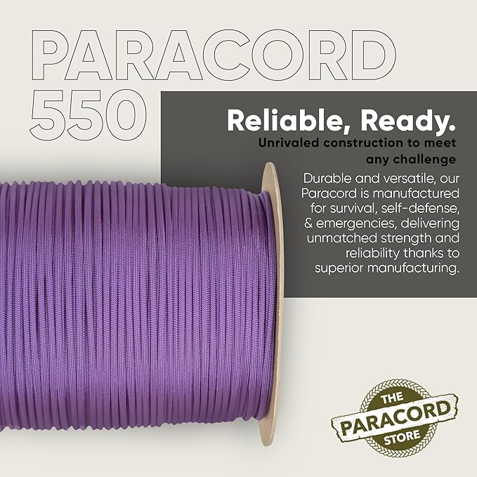 The Paracord Store | Type III 550 Paracord - 250 FT Spool - Image 3