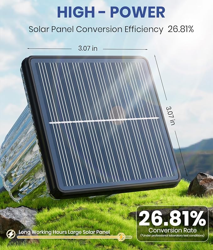 Upgraded Solar Lights Outdoor Waterproof 6 Pack, Adjustable Warm&Cool White - Image 2