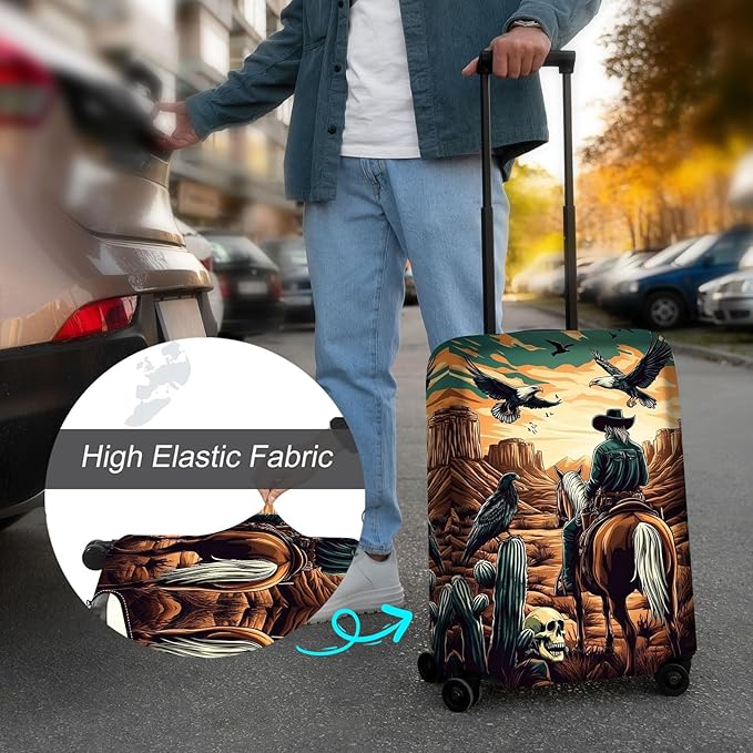Luggage Cover Protector for 26-28 Inch Suitcases, TSA Approved Elastic Travel - Image 4