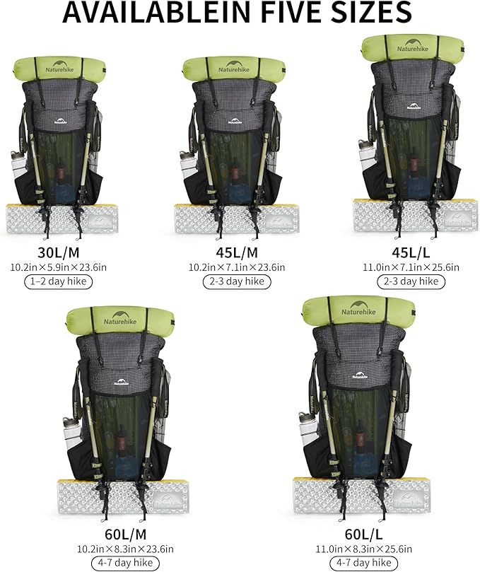 Naturehike 60L Rock 2.0 Upgraded Internal Frame Hiking Backpack - Image 7