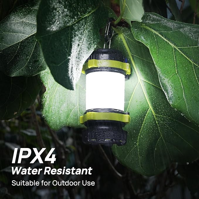 2 Pack LED Camping Lantern Flashlight Rechargeable, Consciot Portable Torch - Image 6