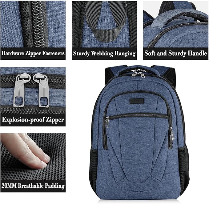BIKROD Backpack for Woman and Men, Travel Laptop Backpack, Waterproof College - Image 2