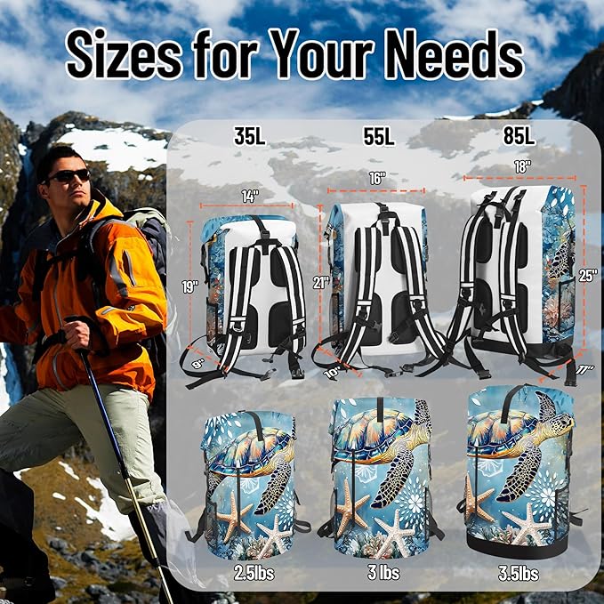 Dry Bag Waterproof, 5L Roll Top Lightweight Dry Storage Floating and - Image 3