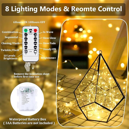 2-Pack Fairy Lights Battery Operated - Image 2