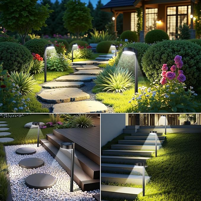 Ahaorigin 12 Pack Solar Pathway Lights Outdoor, 12 Brighter LED Solar Lights - Image 7