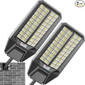 Solar Street Lights Outdoor, Commercial Grade Dusk to Dawn LED Security Flood by XCQMHF