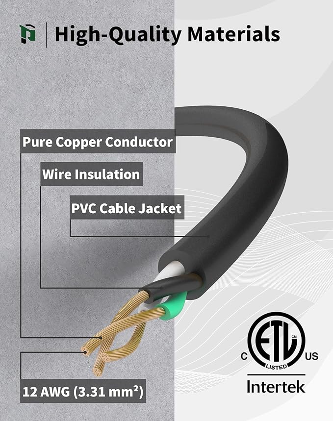 10Ft 12 Gauge Outdoor Extension Cord - Image 3