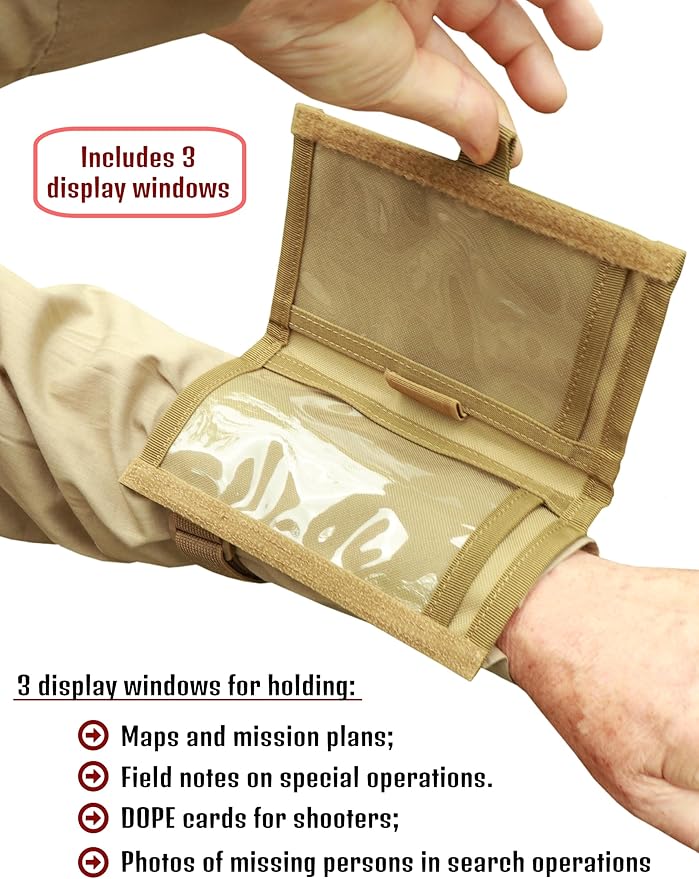 Underalert Tactical Wristband Dope Card Holder Sniper Data Book Quarterback - Image 6