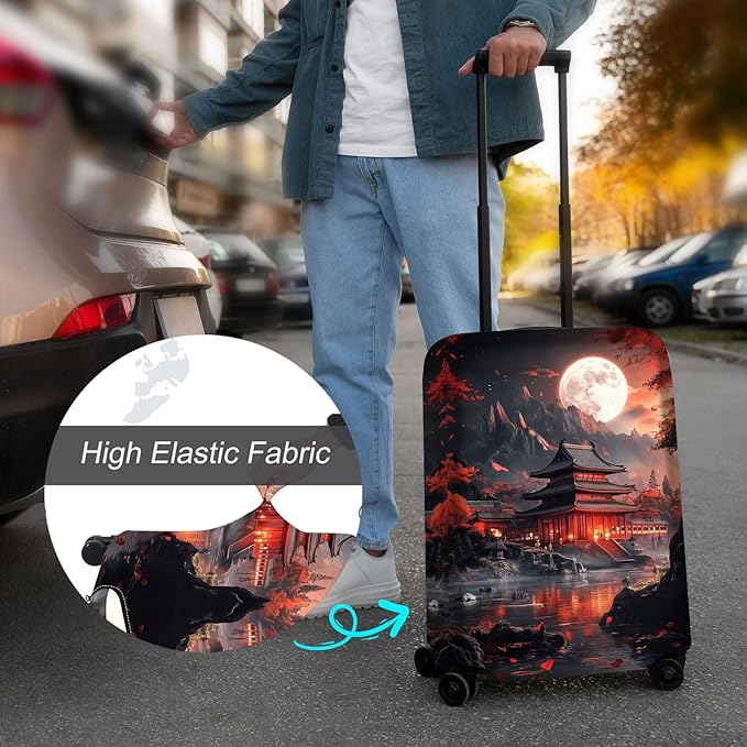 Luggage Cover Protector for 30-32 Inch Suitcases, TSA Approved Elastic Travel - Image 4