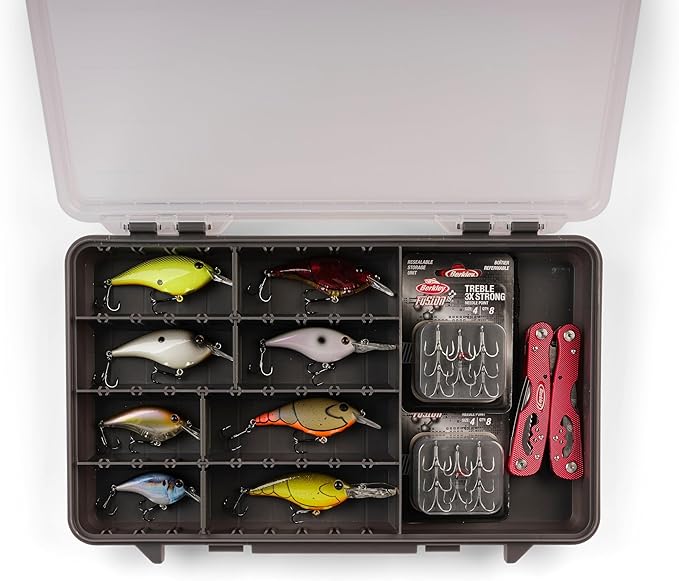 Plano StowAway 3700 50/50 Split Stow Tackle Box, Corrosion-Preventive Rustricor - Image 5