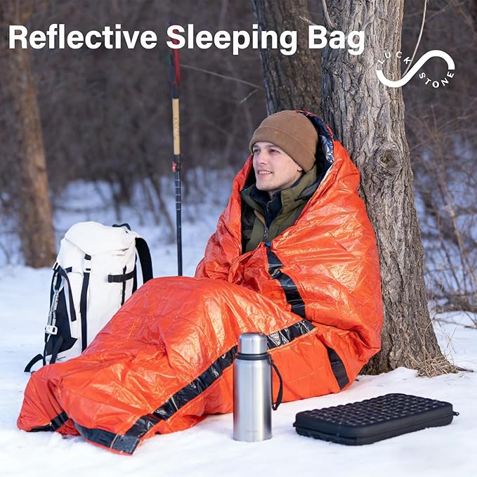 Sleeping Bag, Terrashell Blanket, Emergency Sleeping Bag, Waterproof, Compact - Image 2