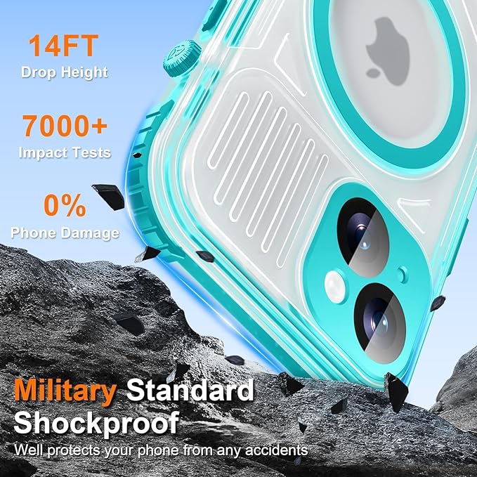 WIFORT for iPhone 15 Waterproof Case, 360 Full Body Sealed Protection Cover - Image 9