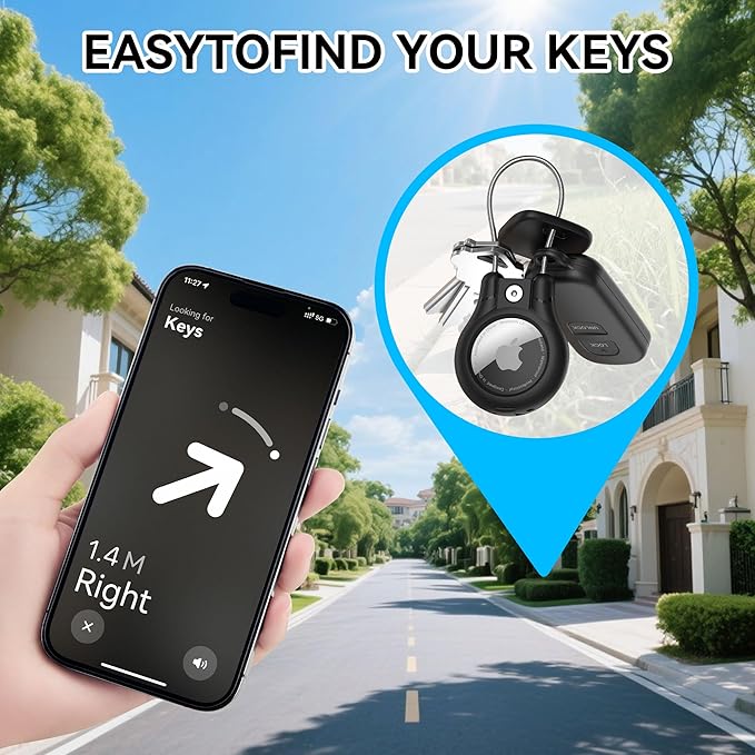 IPX8 Waterproof for AirTag Keychain Holder, Compatible - Image 6