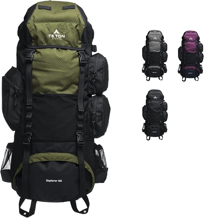 Teton 65L Explorer Internal Frame Backpack by Teton