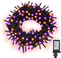 100LED Halloween String Lights 33 Ft Orange Purple Twinkle Light by ASENEK