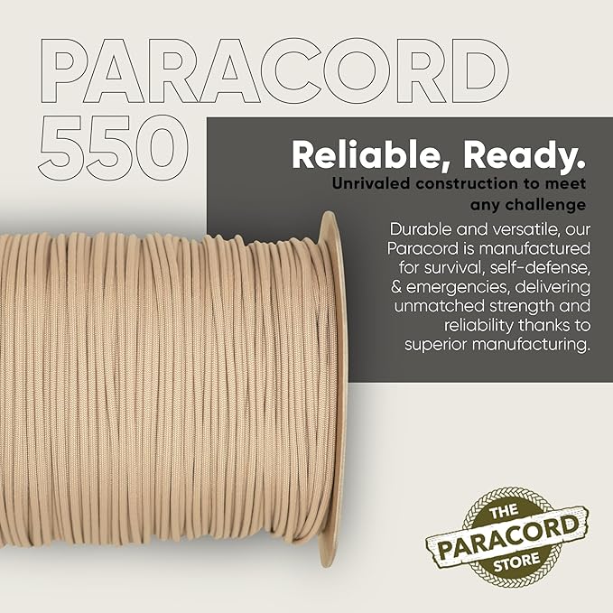 The Paracord Store | Type III 550 Paracord - 250 FT Spool - Image 3