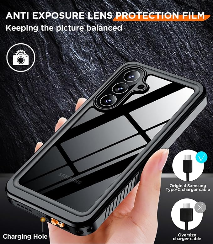 Temdan Designed for Samsung Galaxy S26 Case Waterproof, Built-in Lens & Screen - Image 8