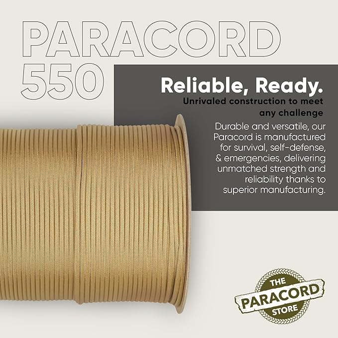 The Paracord Store | Type III 550 Paracord - 250 FT Spool - Image 3