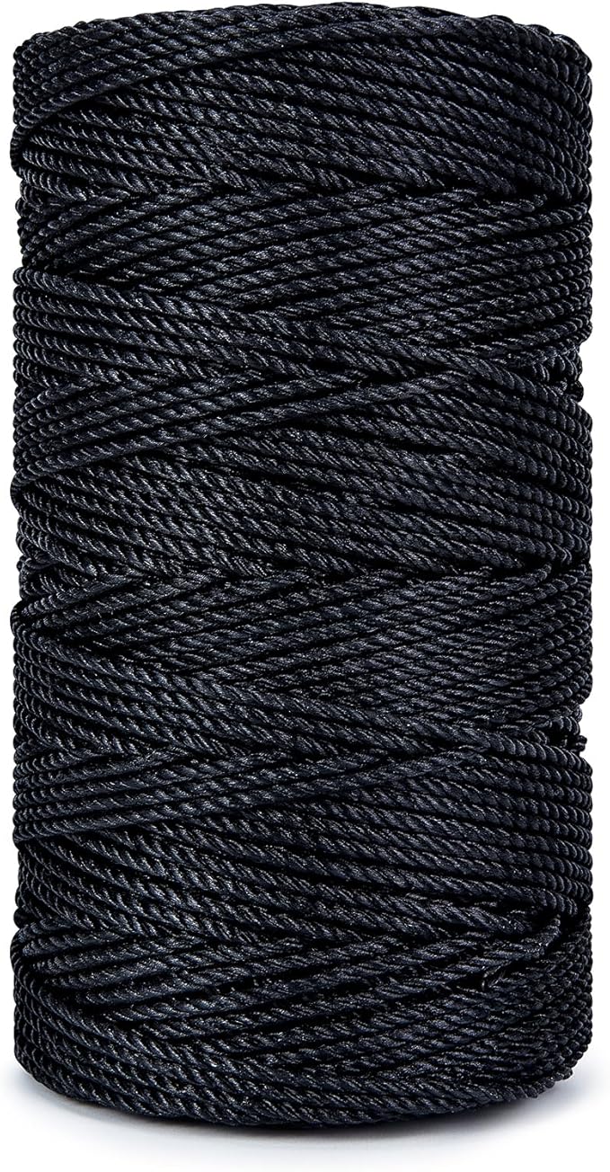 HONGDA Tarred Bank Line Twine, 465 Feet Nylon Twine #36 Bank Line-Black Nylon - Image 8