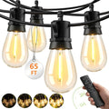 Outdoor String Lights LED Patio-Light - 65Ft Outside Waterproof Dimmable Porch by Unknown