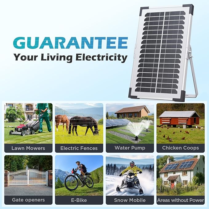15W Solar Battery Maintainer, Low-Iron Tempered Glass Solar Panel - Image 9