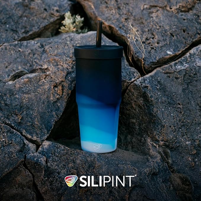 Silipint 32oz Silicone Straw Tumbler – BPA-Free, Unbreakable, Dishwasher Safe – - Image 2