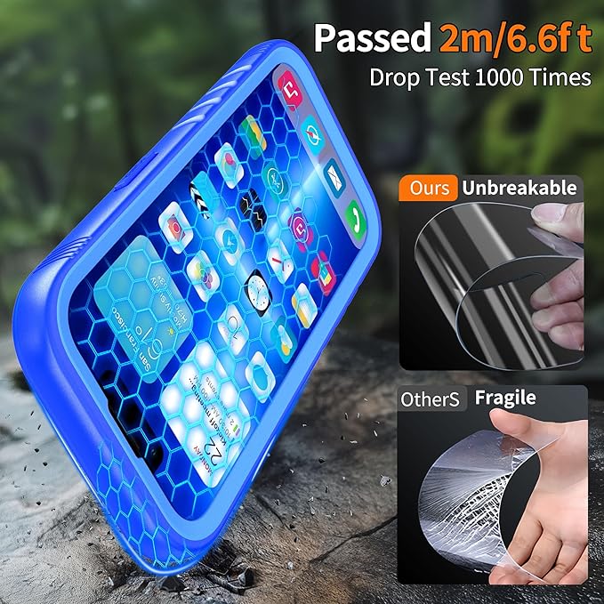 Cozycase for iPhone 15 Plus Waterproof Shockproof Dustproof Case - Image 4