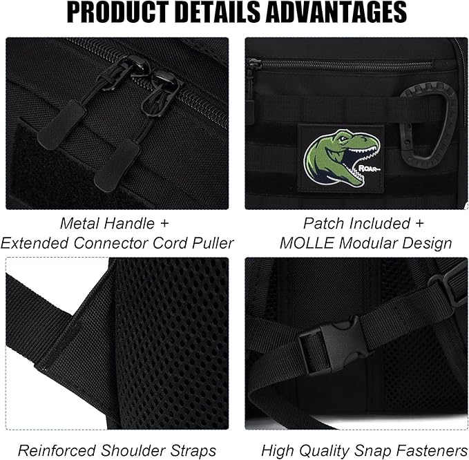 Kids Tactical Backpack Army Molle Bookbag Military Boys Backpack - Image 5