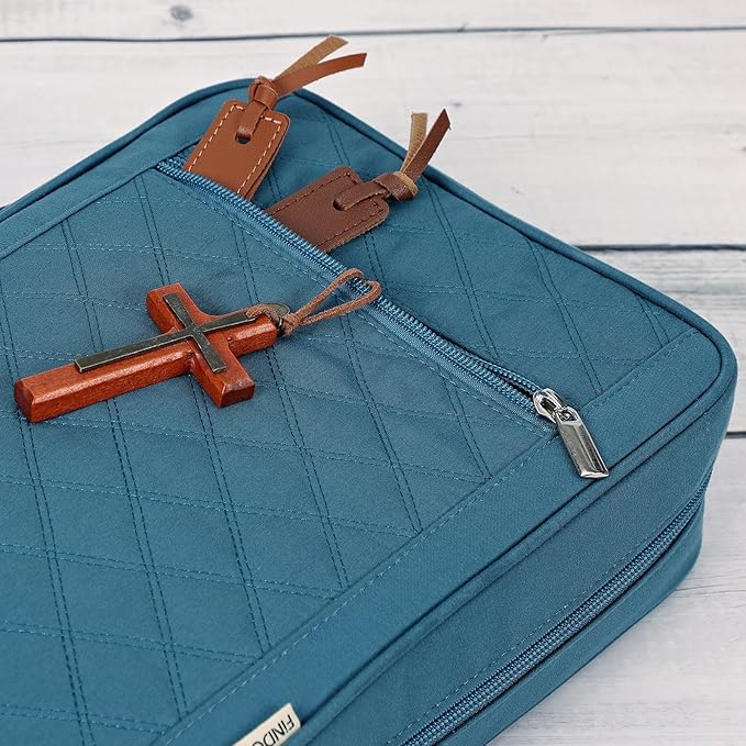 FINDCOZY Bible Cover for Women, Durable Carrying Book Case Church Bag for - Image 4