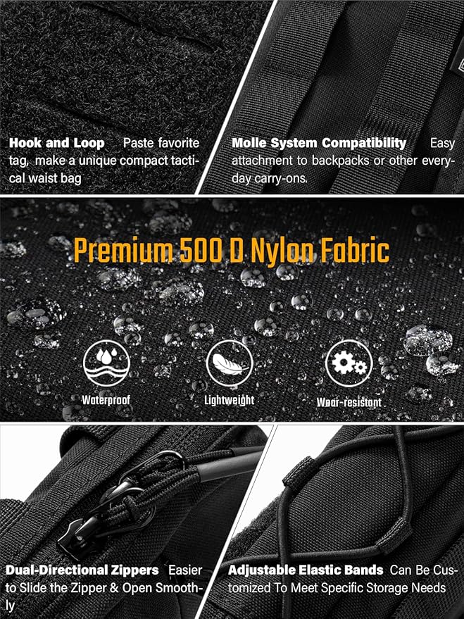 TACTICAL GEEK Block E4.0 EDC Compact Waist Pouch, Utility Pocket Organizer - Image 2